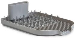 Zeller edénytálca, műanyag/fém, 45x32x13 cm, szürke (ZE-24890)