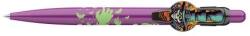 ICO Golyóstoll, 0, 8 mm, nyomógombos, lila mintás tolltest, ICO "Halloween", kék (TICHWL) - primatinta