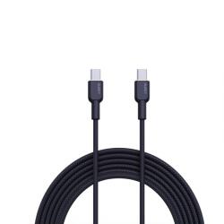 AUKEY CB-NCC1 USB-C Apa - USB-C Apa 2.0 Adat és Töltőkábel - Fekete 1m