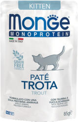 Monge Monoprotein Pate Kitten Macskaeledel (Pisztráng) - 85 g (149354)