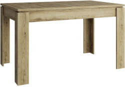 TEMPO KONDELA Széthúzható asztal, 132/175x80 cm, navarra tölgy, DORSI - pepita