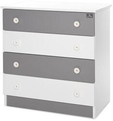 Lorelli Komód - White & amp; Stone Grey - pepita - 74 739 Ft