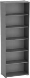 TEMPO KONDELA Magas könyvespolc, grafit, RIOMA NEW TYP 01 - pepita