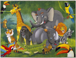  Gyerek szőnyeg Dzsungeles Zöld 200x280cm