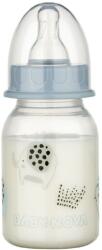 Baby-Nova Biberon PP, fara BPA, tetina rotunda, flux lent, diverse modele, 120ml, 1 bucata, Babynova
