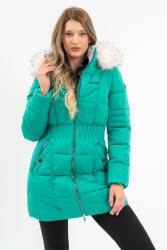 budmil Női Téli Kabát, ISABELLA25, Zöld, 2XL