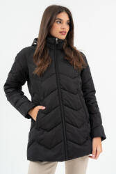 budmil Női Téli Kabát, HEATHER25, Fekete, 3XL