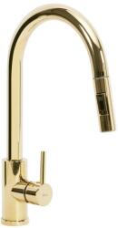 Rea REA-B0669 - FRESH mosogató csaptelep kihúzható zuhanyfejjel, 39, 5 cm, aranyszínű REA-B0669 (RE0118)