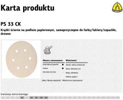 Klingspor Ps33ck Csiszolókorong Furat150 gr. 60 45535f 100 db (147124) (147124)
