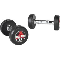 Gorilla Sports Kerek gumi súlyzók 2 x 2, 5 kg (100275-00008-0098) - kokiskashop