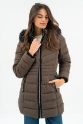 budmil Női Téli Kabát, HANNA25, Barna, 2XL
