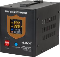 Kemot UPS Prosinus-800 Tiszta Szinusz Hullámú Inverter Töltési Funkcióval 12V 230V 800VA/500W - Fekete (LEC-URZ3405B) (LEC-URZ3405B)