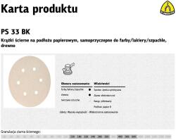 Klingspor Ps33bk Csiszolókorong Furat 150 gr. 180 45546f 100 db (146948) (146948)