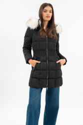 budmil Női Téli Kabát, ISABELLA25, Fekete, 2XL