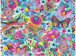 Bluebird Puzzle 90793 - Fleurs et Papillons - 1000 db-os puzzle (90793)