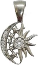 ÉkszerM Ezüst Nap-Hold-Csillagok Medál EE 140940