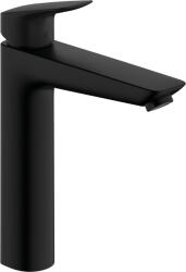 Hansgrohe Logis, mosdócsaptelep 190 lefolyókészlet nélkül, fekete matt, HAN-71091670 (HAN-71091670)