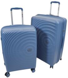 Touareg négykerekű kör bordás, polipropilén M, L szürkéskék bőrönd szett-TG8002-2db - taskaweb