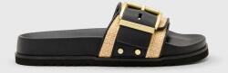 AllSaints papucs Ellie Raffia Slider fekete, W003FD - fekete Női 41