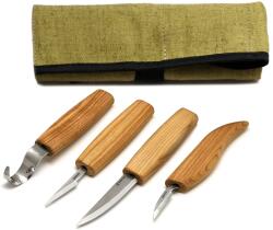 BeaverCraft Set de 4 cuțite Beavercraft în husă pentru unelte S09