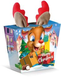  Tejcsokoládés praliné tejes töltelékkel, rénszarvas hajráffal 100g