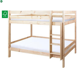 Emeletes ágy biztonsági akadállyal, 90x200, lucfenyő, BENY