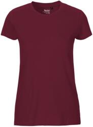 Neutral Női póló Fit organikus Fairtrade biopamutból - Bordeaux | XS (NE-O81001-1000133466)
