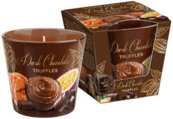 Bartek Candles illatgyertya üvegpohárban - Étcsokoládé Trüffel