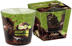 Bartek Candles illatgyertya üvegpohárban - Dubai csokoládé