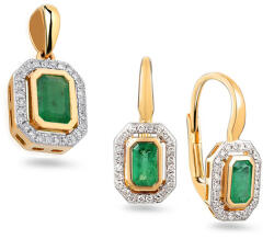 Heratis Forever Gyémánt szett smaragd 0, 280 ct IZBR086SHR