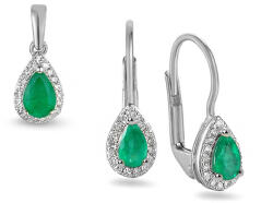 Heratis Forever Gyémánt szett smaragdokkal 0.180 ct IZBR100AEMS