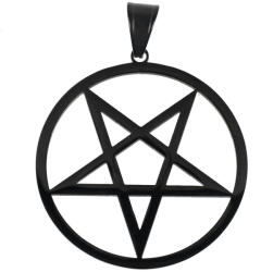 ETNOX Zgardă ETNOX - Plain Pentagram - upside down - SK4105A