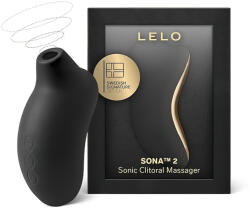 LELO Sona 2 - hanghullámos csiklóizgató (fekete) - szexvital