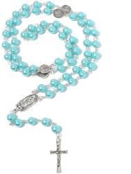 HARAHU ES-38827 Rózsafüzér nyakék - Kék KP38827
