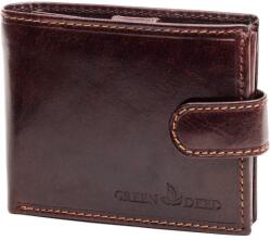 GreenDeed barna férfi bőr pénztárca (BR6002L/T BROWN)