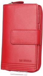 La Scala piros női bőr pénztárca (TGN443 RED)