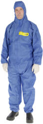 Kerbl CoverBase vegyvédelmi overál - kék, 3 rétegű, XL, 55g/m3