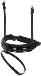 Kerbl Bőr orrszíj - lakkozott fekete, full, svéd kantárhoz