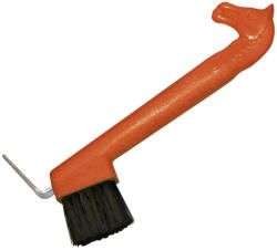 Kerbl Lófejes patakaparó kefével - narancs