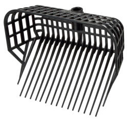 Kerbl Maxi trágyázóvilla - fekete, nyél nélkül