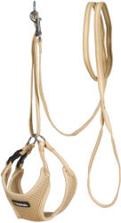 Kerbl Kölyökkutyahám pórázzal - bézs, 30-50cm/10mm