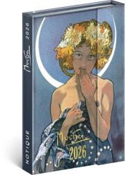  Mágneses zsebnaptár, 2026. évi, Alphonse Mucha