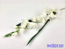  Kardvirág szálas selyem 77 cm - Krém