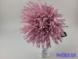 Pók krizantém szálas selyemvirág 72cm - Fáradt Rózsaszín