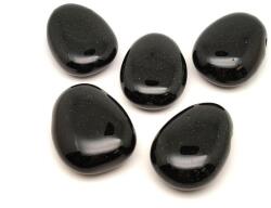 R. M. ékszer Átfúrt Goldstone zöld csepp medál 25/30mm (022345)