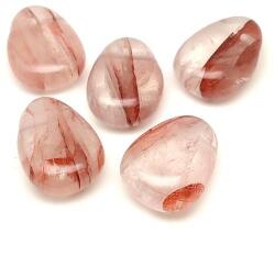 R. M. ékszer Átfúrt Hematoid vörös csepp medál (021082)