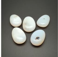 R. M. ékszer Átfúrt Opál fehér csepp medál (022337)