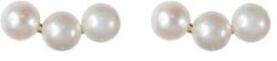 BeSpecial Cercei argint 925 placati cu aur 14K cu trei perle naturale (ERR126)