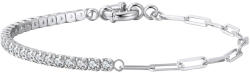BeSpecial Bratara tennis argint 925 placata cu rodiu cu zirconiu, 20 cm, 3 mm (BRR90)