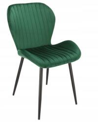 Jumi Scaun bucatarie/living, Jumi, Veira, catifea, metal, verde, 52x57x85 cm (SD-998582)